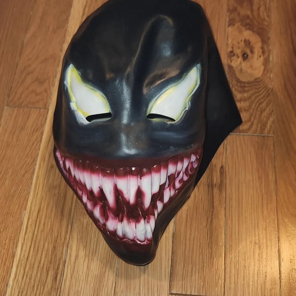 VENOM MASK ADULT UNISEX WILD FREAKY LOOKING SOFT COSPLAY DRESS UP COSTUME OSFM